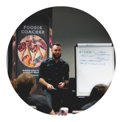 Brad from Foodie Coaches speaking