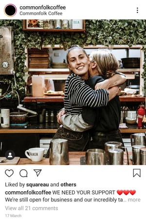Commonfolk Coffee instagram post