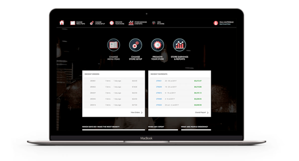 an image of ordermate online backend re-skin