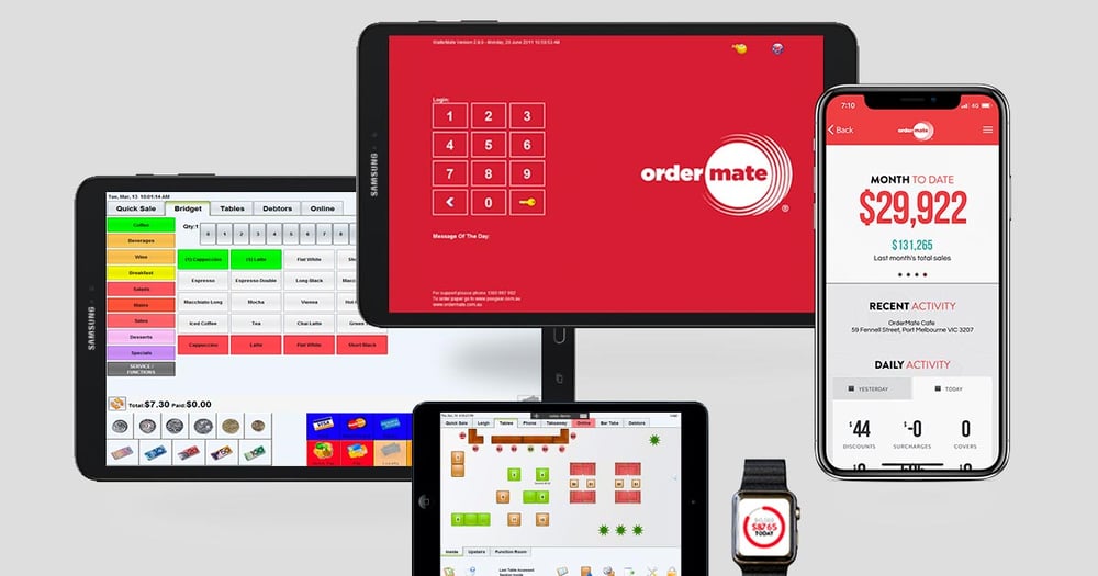 OrderMate POS on multiple devices