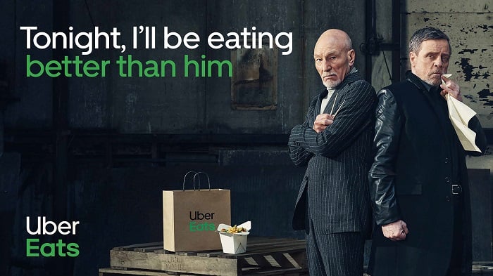 UberEats advertisement for home delivery