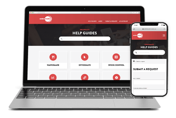 OrderMate Help Guides and support on laptop and mobile