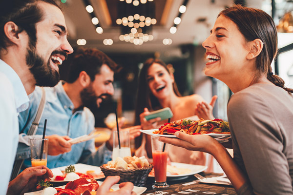 Diners enjoying food at one of Australia's top restaurants