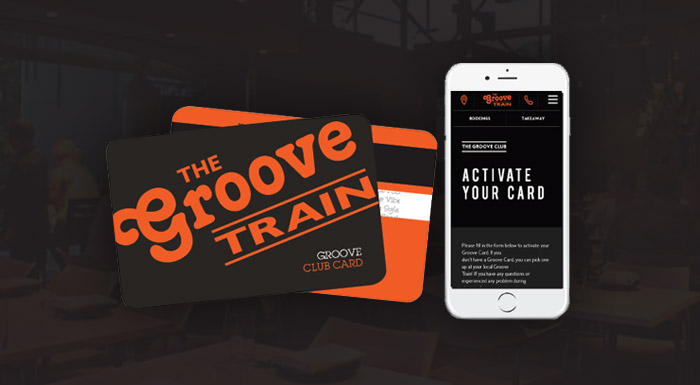 Groove Train loyalty cards and app