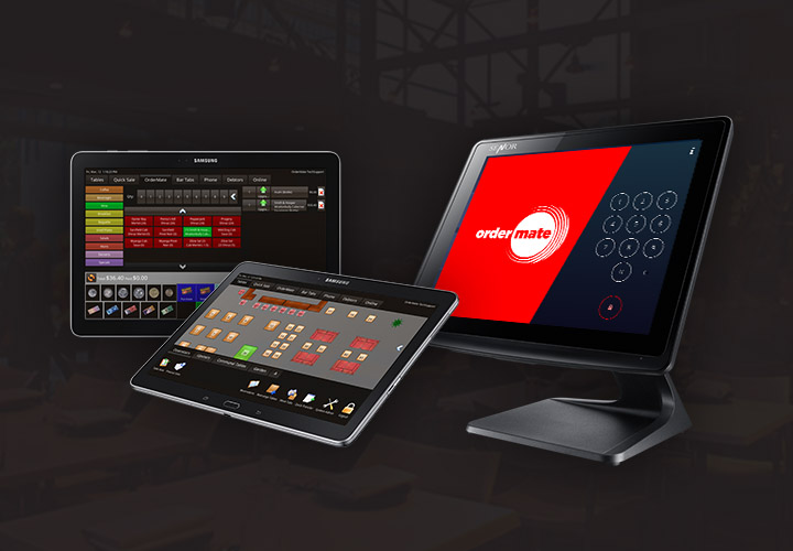 OrderMate terminal and tablets