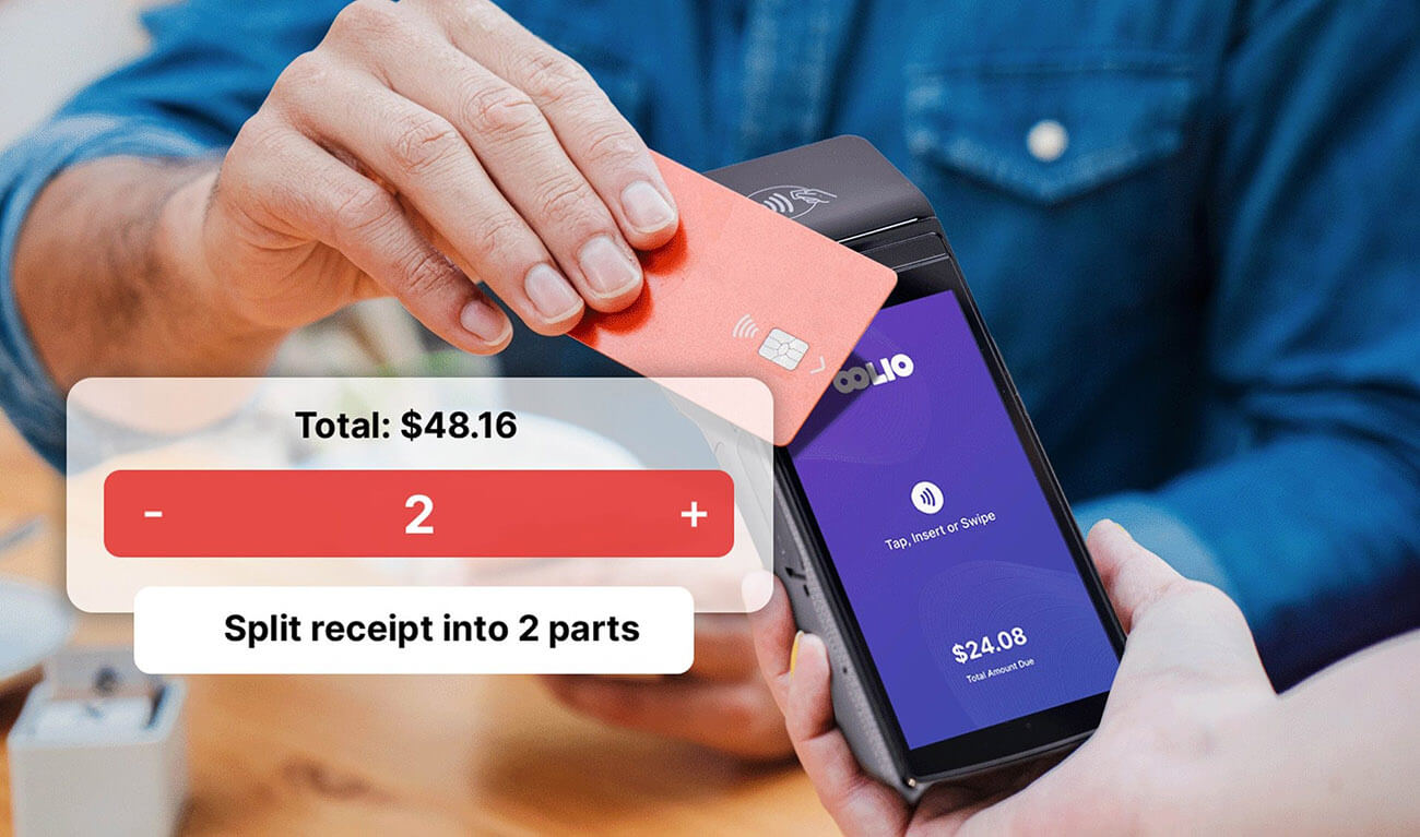 Split bills at table with Oolio Pay for ordermate