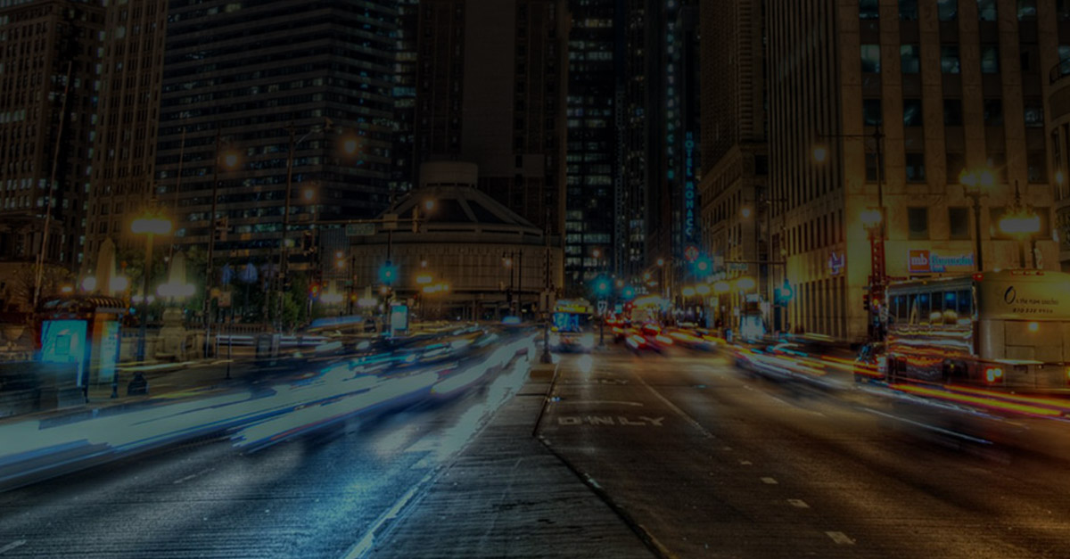 Street scene at night